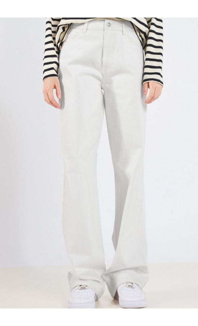 Relaxed fit jeans - white denim