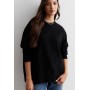 Black Knit Crew Neck