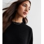 Black Knit Crew Neck
