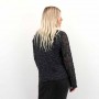 VMELGA LS SHORT BOATNECK GLITTER TOP