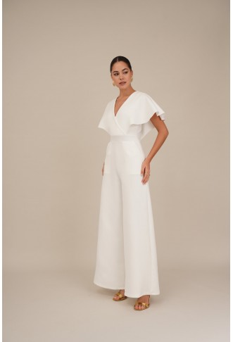 WEDDING BETTY WRAP - Jumpsuit - white