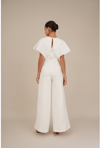 WEDDING BETTY WRAP - Jumpsuit - white