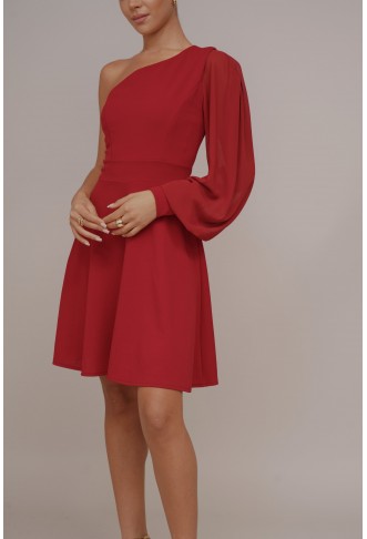 KAT ONE SLEEVE SKATER - Cocktail dress