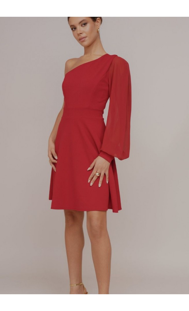 KAT ONE SLEEVE SKATER - Cocktail dress