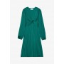 PLISSEE MINI DRESS - Day dress - dark green