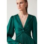 PLISSEE MINI DRESS - Day dress - dark green