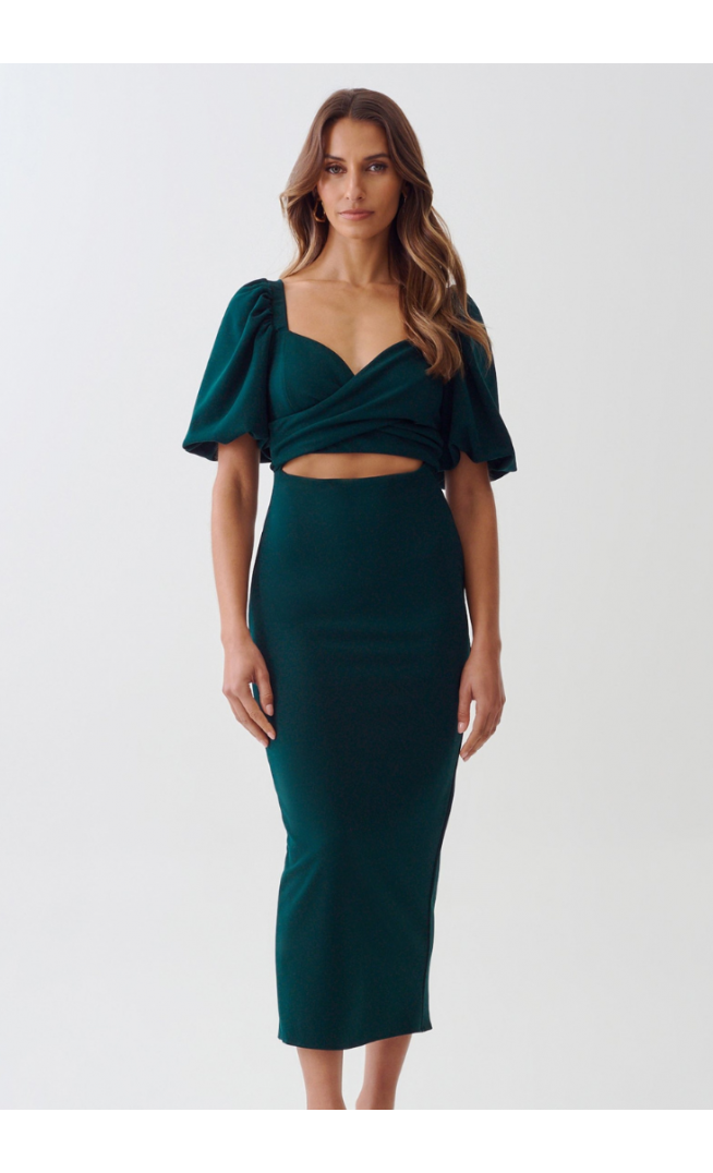 NEVA - Day dress - emerald