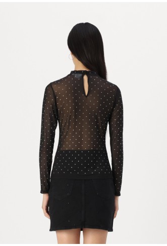 VIKLOKKE TURTLENECK - Long sleeved top - black