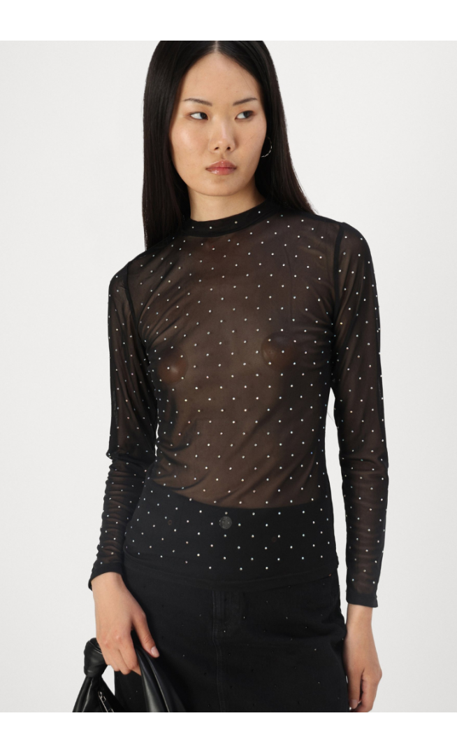 VIKLOKKE TURTLENECK - Long sleeved top - black