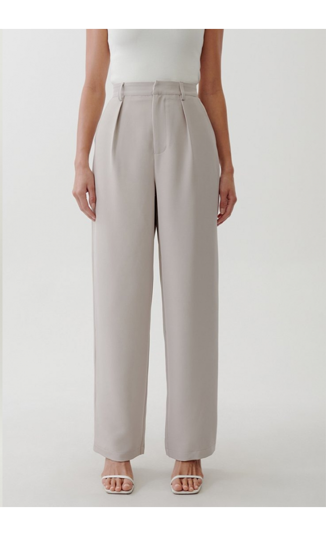 ANGELA - Trousers - light grey