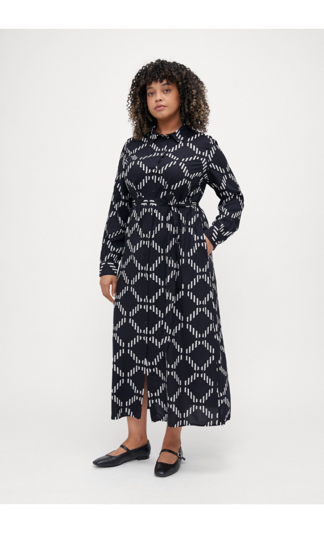 VMCBRINA SHIRT DRESS - Shirt dress - black