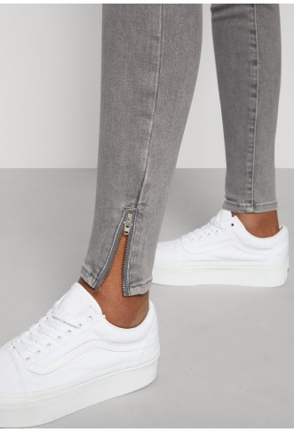 ONLCORAL SKINNY ZIP ANKLE - Jeans Skinny Fit - grey denim