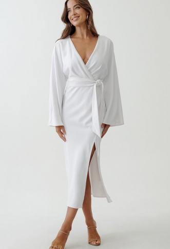 GABBY MIDI - Day dress - white GABBY MIDI - Day dress - white