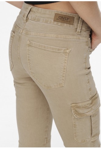 ONLMISSOURI ANKL - Cargo trousers - beige