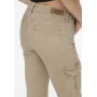 ONLMISSOURI ANKL - Cargo trousers - beige