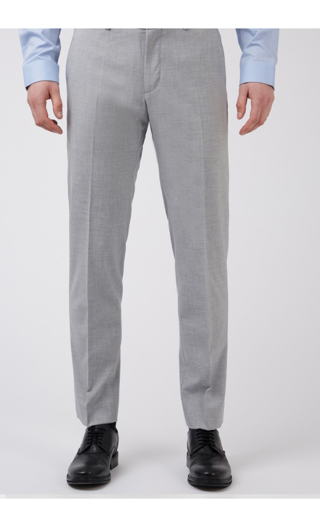 Slim Fit Grey Trousers