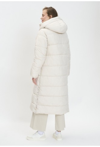 LONG QUILTED FIXED HOOD