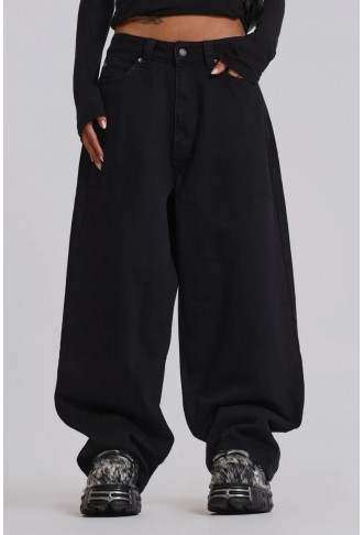 Jade London Solid Black  Colossus Jeans