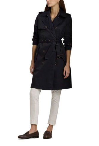 DOUBLE BREASTED BELTED...