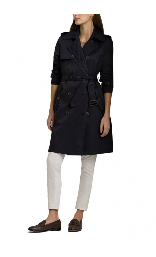 DOUBLE BREASTED BELTED TRENCH COAT