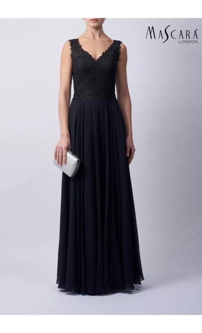 Mascara Evening Dress black lace