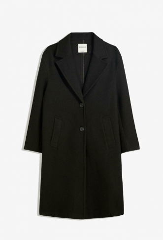Bershka Classic coat - black