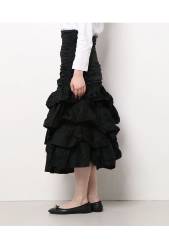 Draped & Ruffled Skirt for Women