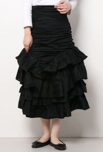 Draped & Ruffled Skirt for...