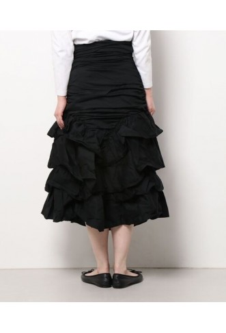 Draped & Ruffled Skirt for Women