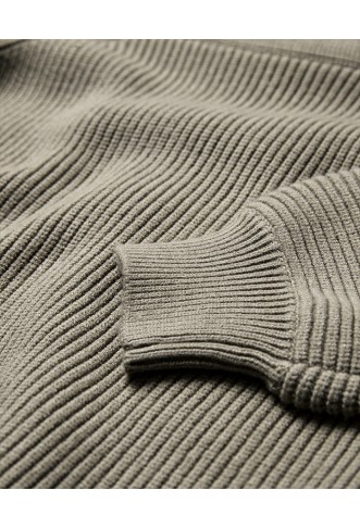 CMCOLIN - RIBBED PULLOVER IN BEIGE
