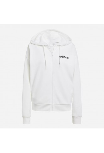 Women's  White Zip-Up Hoodie