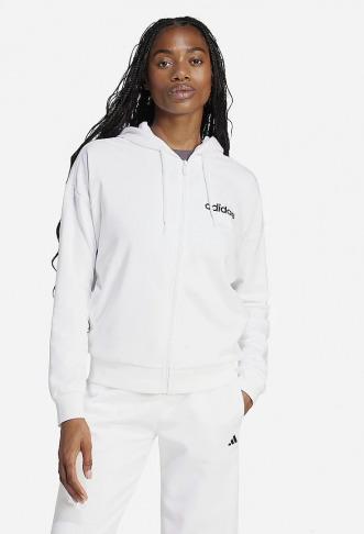 Women's  White Zip-Up Hoodie