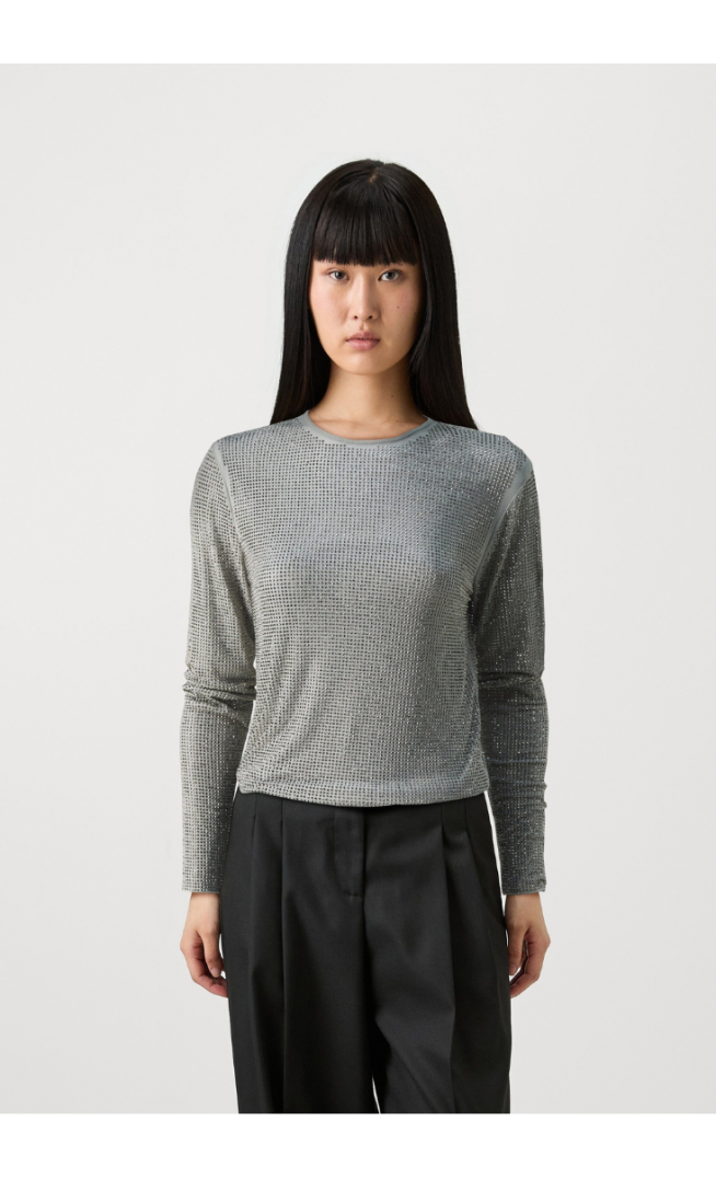 Samsøe MAGDA - Long sleeved top - light grey