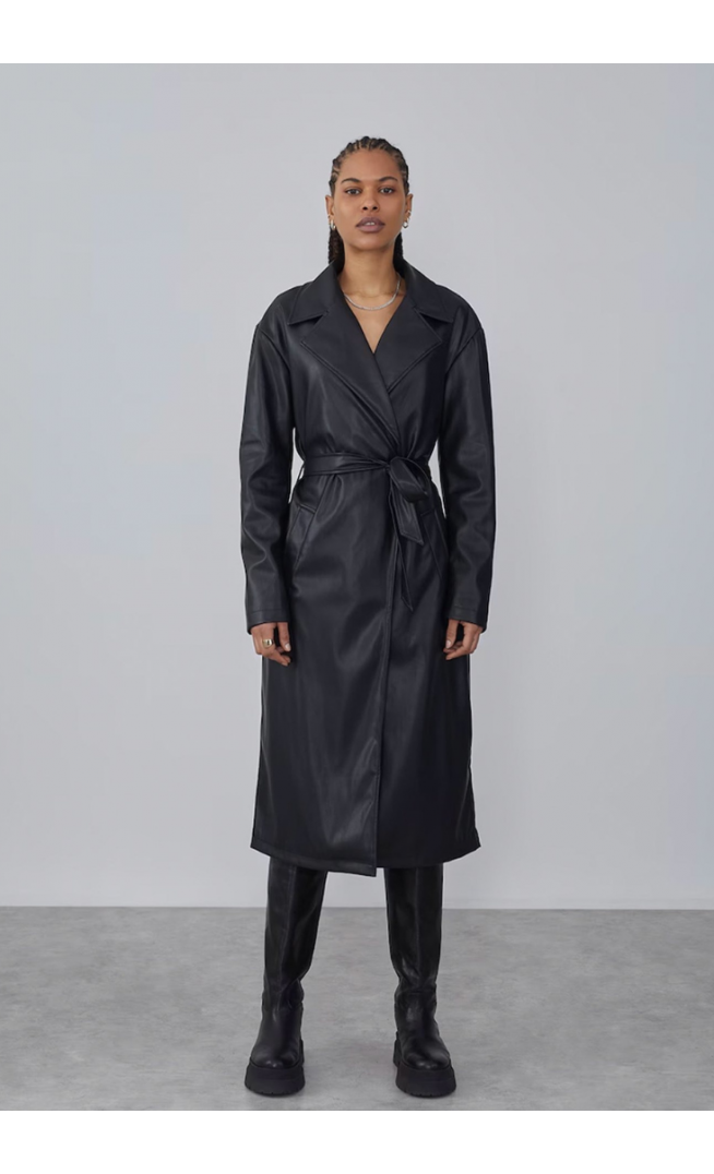 LeGer - Faux leather jacket - black