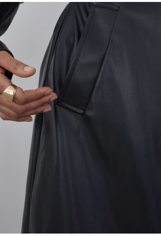 LeGer - Faux leather jacket - black