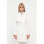 VILA VICOOLEY COLLAR BELT COAT