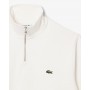 Interlock zip-up sweatshirt with high neck