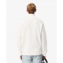 Interlock zip-up sweatshirt with high neck