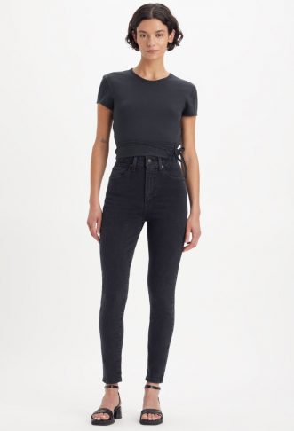 JEANS RETRO HIGH SKINNY BLACK