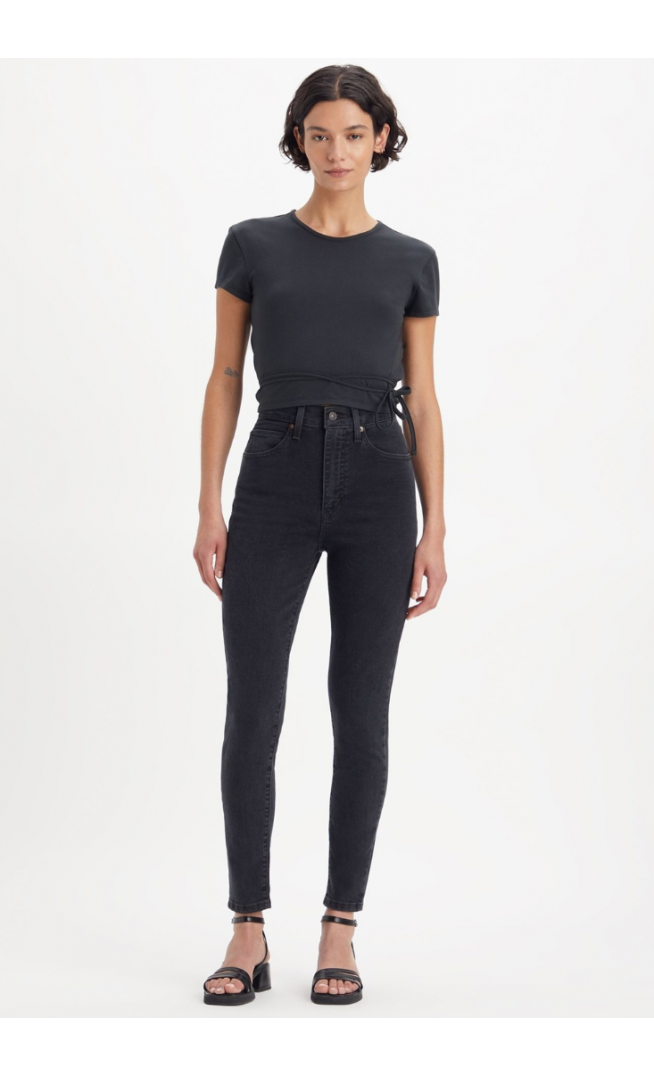 JEANS RETRO HIGH SKINNY BLACK