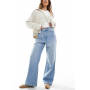 New Look Adalae wide leg jean in blue