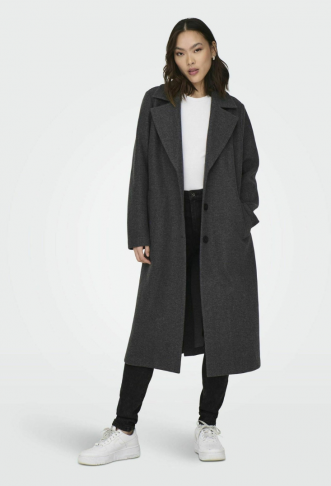 ONLY  - Classic coat - dark...