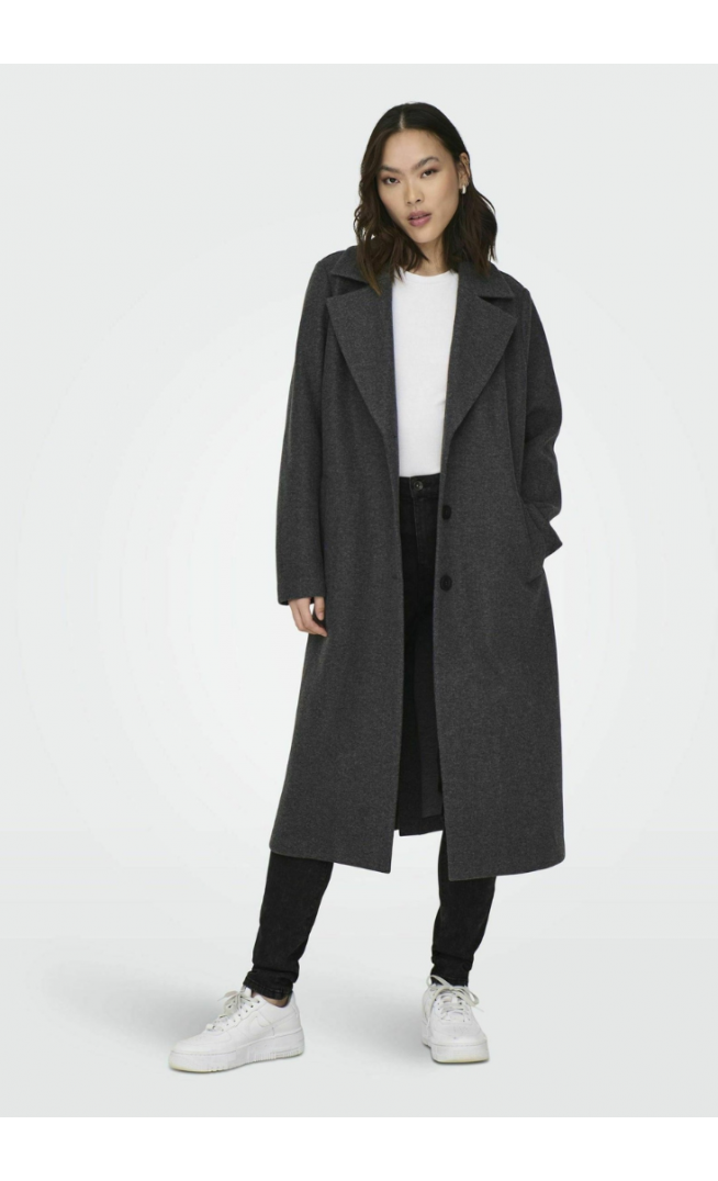 ONLY  - Classic coat - dark grey melange