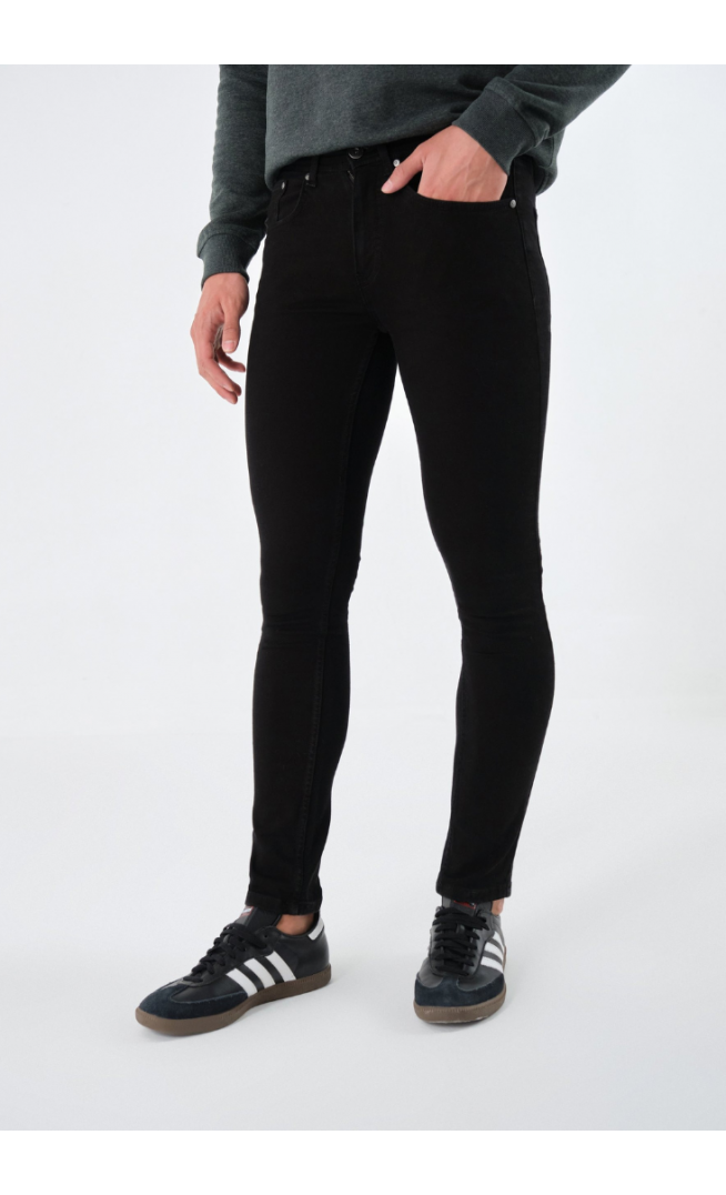 Pier One Slim fit jeans - black denim