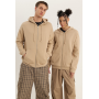 YOURTURN UNISEX - Zip-up sweatshirt - tan