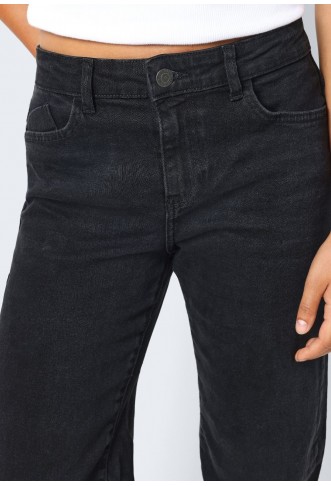 Noisy May Wide Leg - black