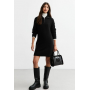 New Look HALF ZIP MINI - Jumper dress - black