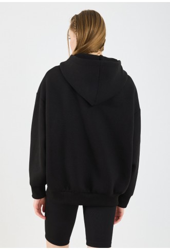 YOURTURN  - Zip-up unisex sweatshirt - black