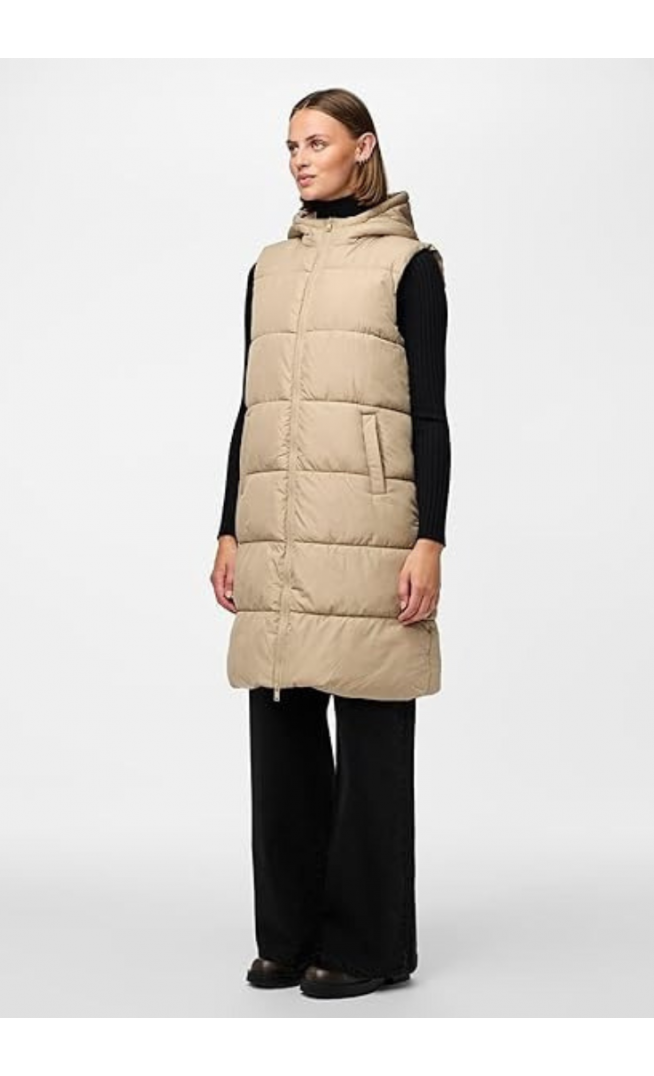 PIECES Women's Long Puffer