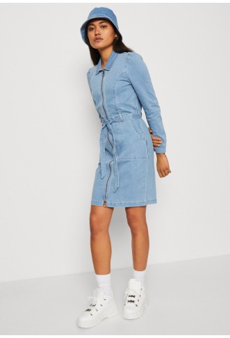 ONLY - Denim dress - light blue denim